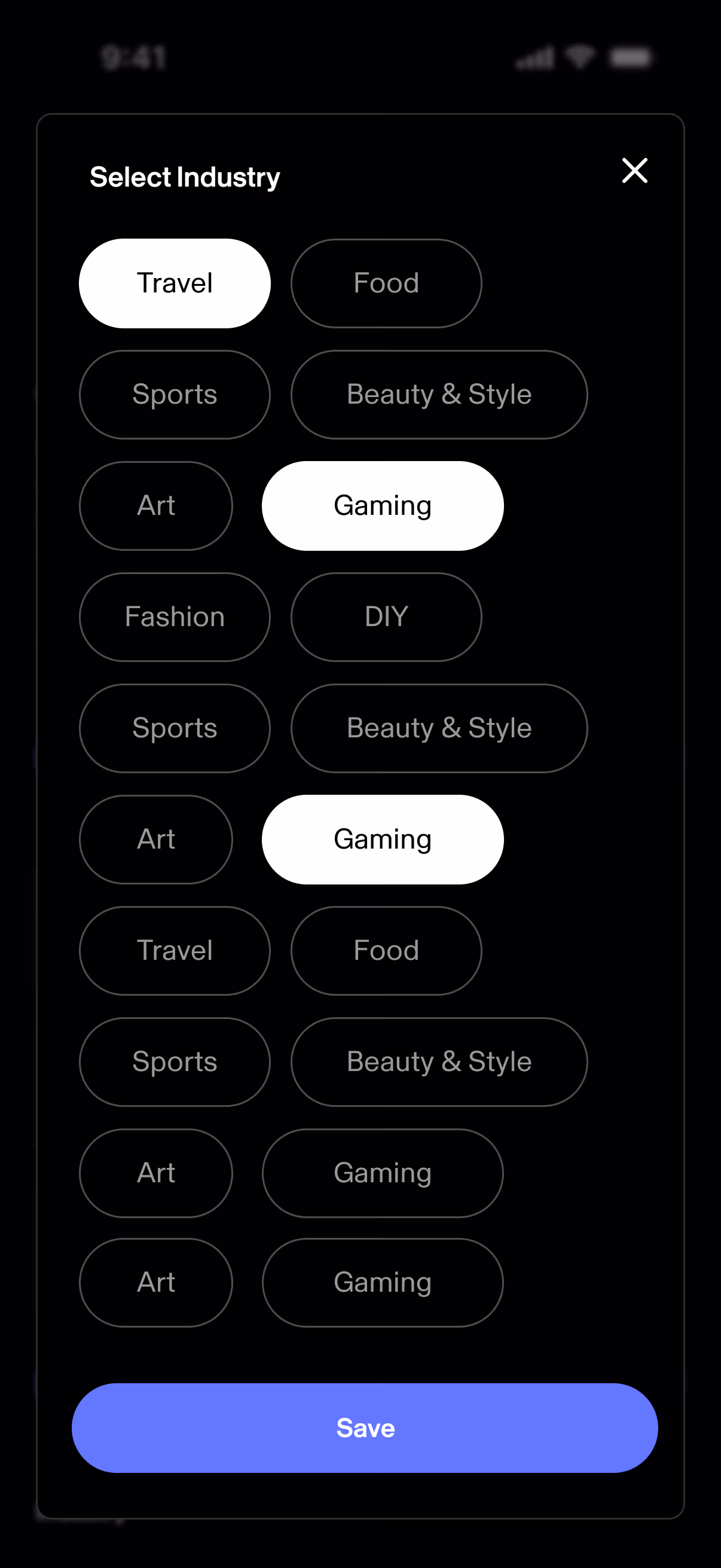 Bloop app screenshot showing influencer dashboard